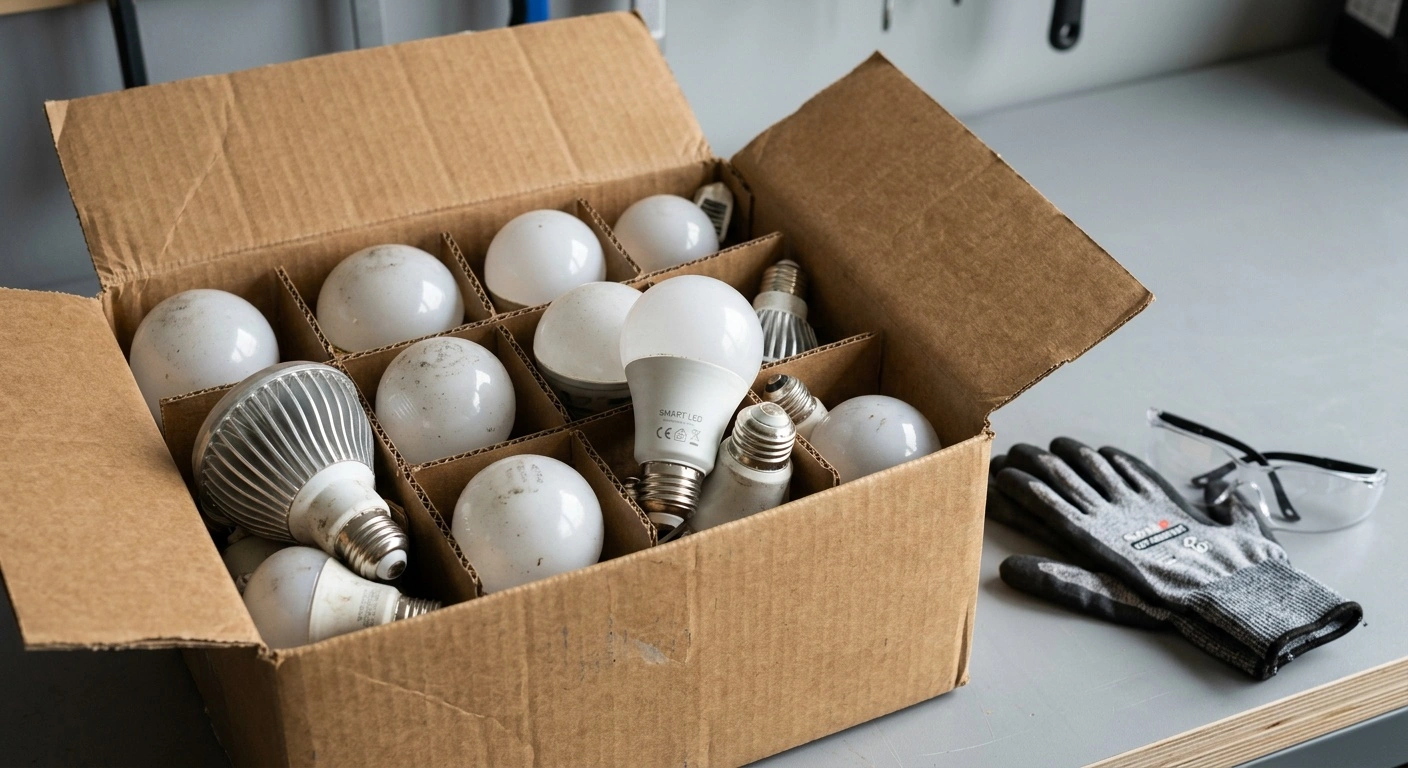 how to dispose of led light bulbs