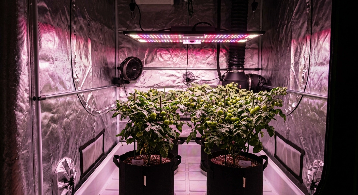 using grow lights for tomatoes